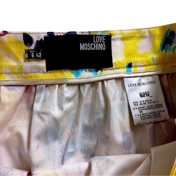 🐻LOVE MOSCHINO Multicolored Floral Skirt - Picture 6 of 7